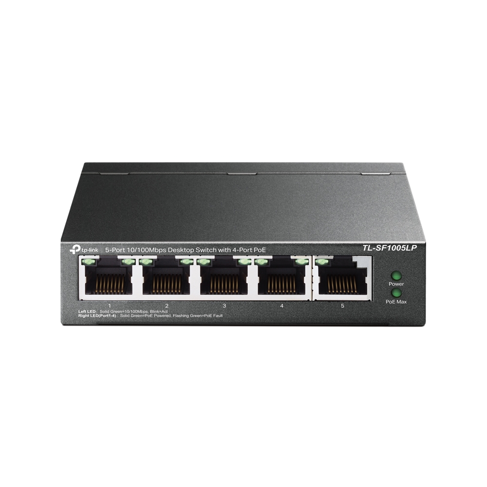 TL-SF1005LP Przełącznik typu desktop, 5x 10/100 Mb/s, (4x PoE)
