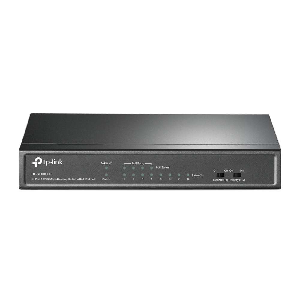 TL-SF1008LP Przełącznik typu desktop, 8x 10/100 Mb/s, (4x PoE)