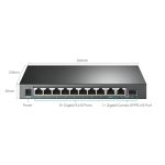 TL-SG1210MPE Switch Easy Smart, 10 x Gbit, w tym 8 portów PoE+