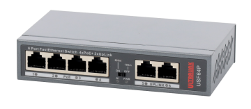 USF64P Switch PoE FastEthernet, 4xPoE, 2xUpLink