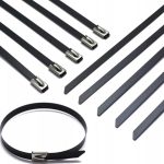 Opaska stalowa AISI 316 powlekana 360x7,9mm