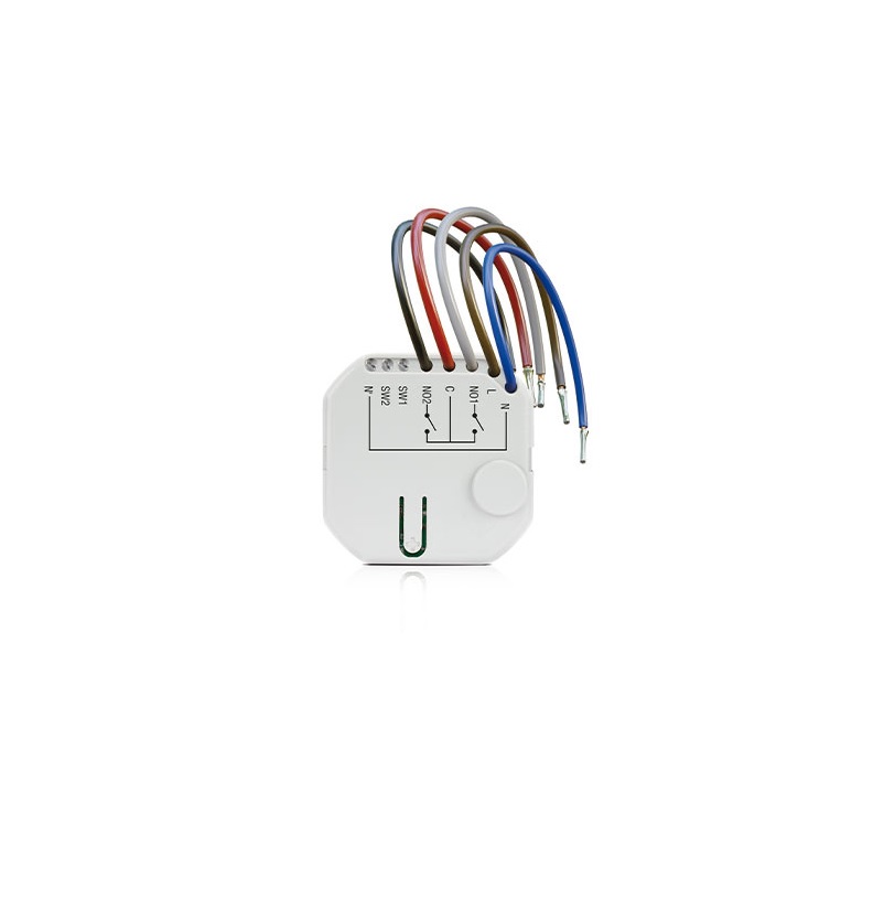ASW-210 (Smart 2-CH Relay) Bezprzewodowy dwukanałowy sterownik 230 V AC dopuszkowy