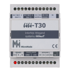 BIBI-T30 Terminal do czytników z interfejsem Wiegand'a, interfejs RS485