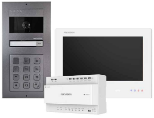 DS-KIS704EY-ACF2/Aluminum Zestaw Videodomofnowy 2-wire HD, podtynkowy