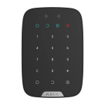 KeyPad Plus BLACK Bezprzewodowa klawiatura, obsługa kart, czarna