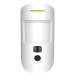 MotionCam (PhOD) WHITE Bezprzewodowy czujnik ruchu na podczerwień obsługujący funkcje: zdjęcia z alarmu, zdjęcia na żądanie, zdjęcia według harmonogramu i zdjęcia według scenariusza.