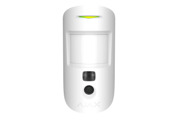 MotionCam (PhOD) WHITE Bezprzewodowy czujnik ruchu na podczerwień obsługujący funkcje: zdjęcia z alarmu, zdjęcia na żądanie, zdjęcia według harmonogramu i zdjęcia według scenariusza.