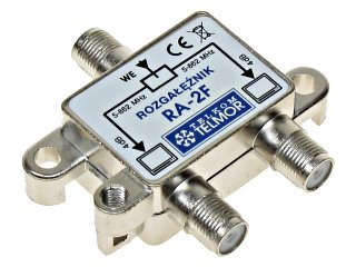 RA-2F Rozgałęźnik 1/2, zakres częstotliwości pracy 5-862 MHz, TELMOR