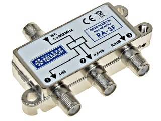 RA-3F Rozgałęźnik 1/3, zakres częstotliwości pracy 5-862 MHz, TELMOR