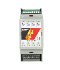 RM5-12V-4P Moduł przekaźnika, na szynę DIN 2M, 4 x NO