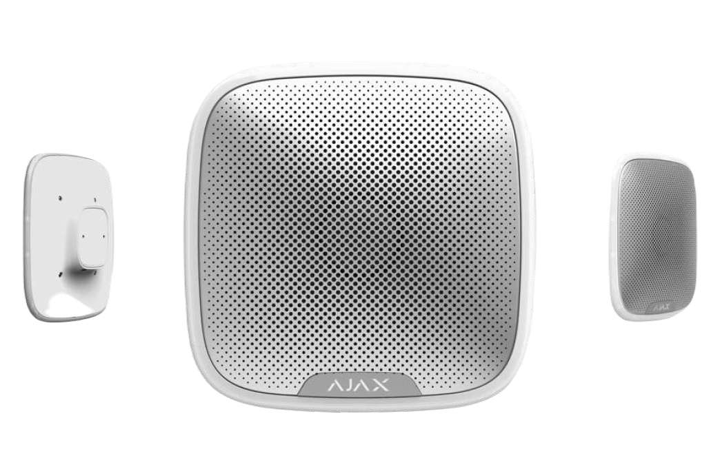 StreetSiren WHITE Bezp. sygn. zew. akustyczno-optyczny, biały