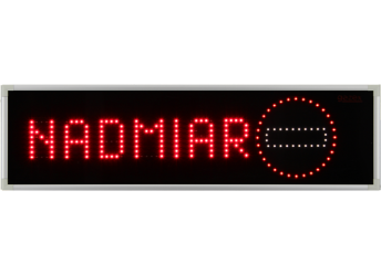 TL-4.A/H3 Tablica ostrzegawcza "NADMIAR SPALIN", 12/24V DC