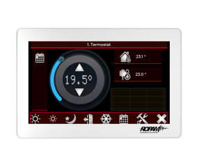 TPR-7W Panel dotykowy 7", stałe złącza, pojemnościowy