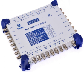 Premu TT-9/16 Multiswitch, 9 - wejściowy (8xSAT, 1xTV), 16 - wyjściowy, TELMOR