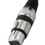 XLR-207J/SW Gniazdo nakablowe XLR 3 pin, Monacor